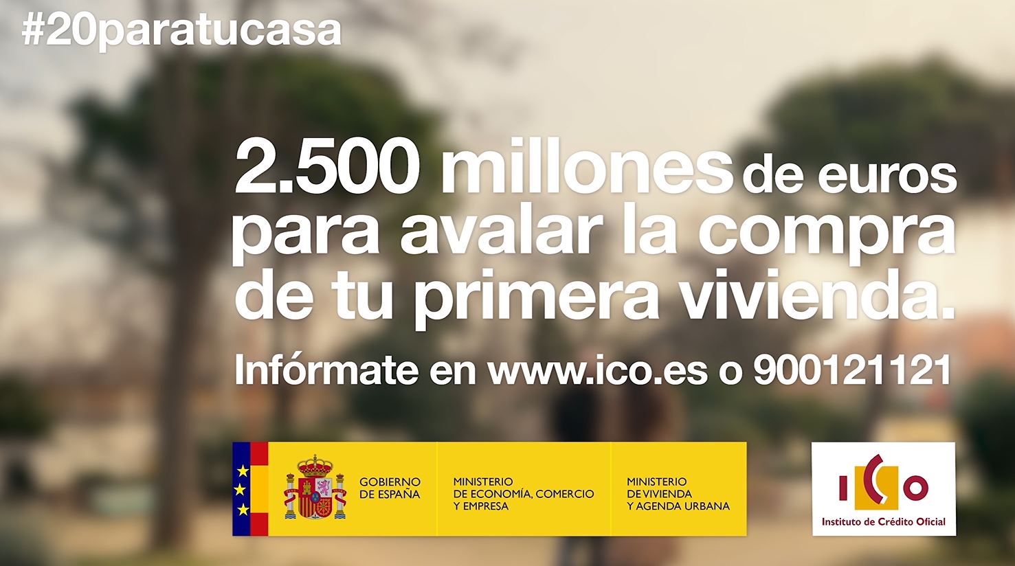 imagen camapña publicitaria Linea avales hipoteca primera vivienda