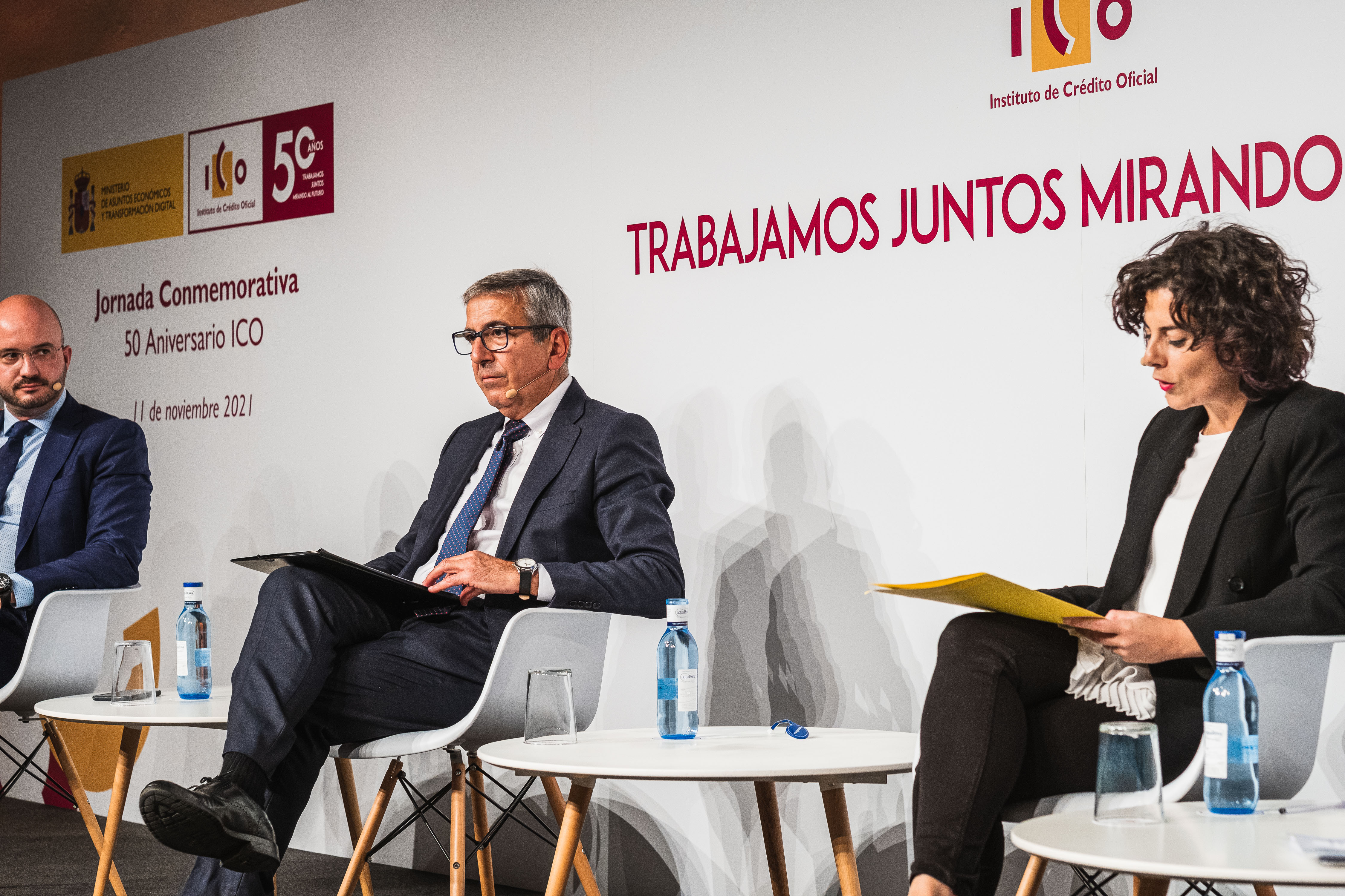 Jornada 50 años ICO. Presidente del Instituto de Crédito Oficial, José Carlos García de Quevedo