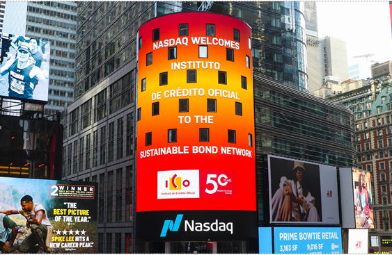 ICO en Time Square